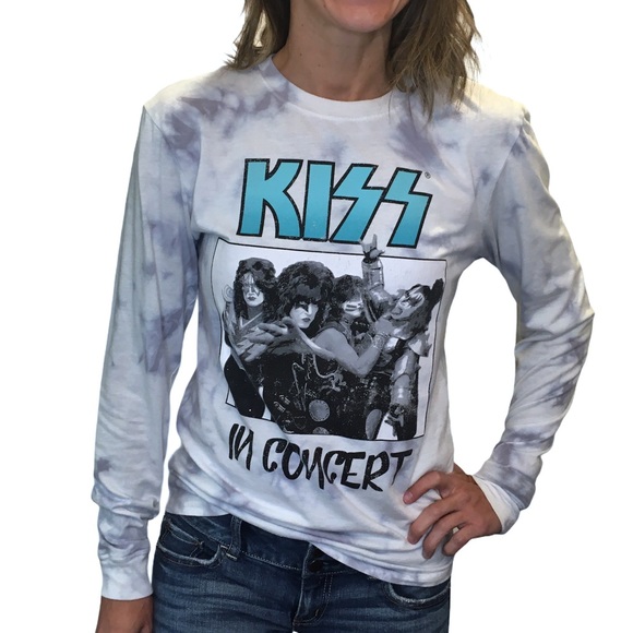 DAY KISS Long Sleeve T-Shirt Band T-Shirt Women's S Size /eaa515021